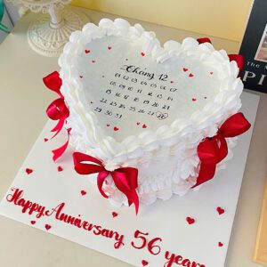 Bánh Kem Đốt Cháy Hình Trái Tim DC06 1 Bánh Kem Đốt Cháy Hình Trái Tim DC06