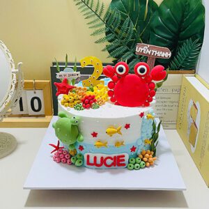 Bánh Kem Bé Gái Con Cua BBS03 1 Bánh Kem Bé Gái Con Cua BBS03