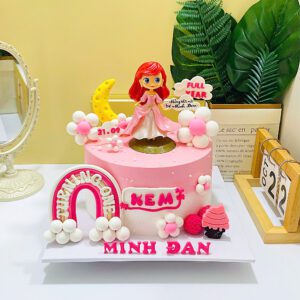 Bánh Kem Nàng Tiên Cá Hồng TC06 1 Bánh Kem Nàng Tiên Cá Hồng TC06