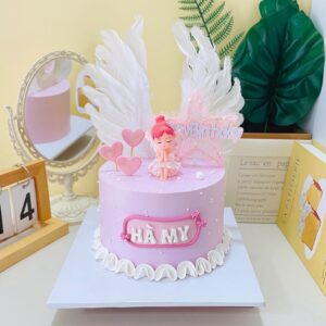 Bánh Kem Bé Gái Thiên Thần BG08 2 Bánh Kem Bé Gái Thiên Thần BG08