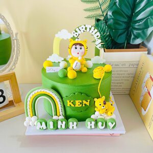 Bánh Thôi Nôi Bé Trai Màu Xanh Lá TN18 2 Bánh Thôi Nôi Bé Trai Màu Xanh Lá TN18
