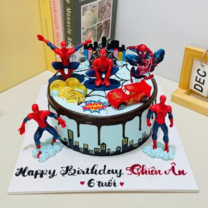 Bánh Kem Người Nhện Cho Bé Trai SAH04 1 Bánh Kem Người Nhện Cho Bé Trai SAH04
