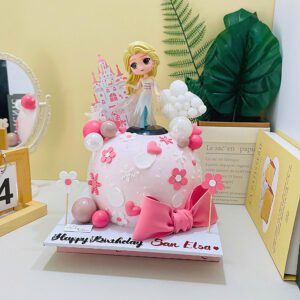 Bánh Kem Elsa Màu Hồng Cho Bé Gái ES03 1 Bánh Kem Elsa Màu Hồng Cho Bé Gái ES03