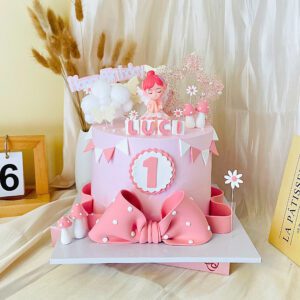 Bánh Thôi Nôi Bé Gái Màu Hồng TN03 1 Bánh Thôi Nôi Bé Gái Màu Hồng TN04