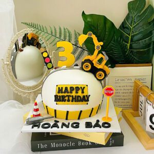 Bánh Kem Xe Cẩu Cho Bé OTO09 1 Bánh Kem Xe Cẩu Cho Bé OTO09