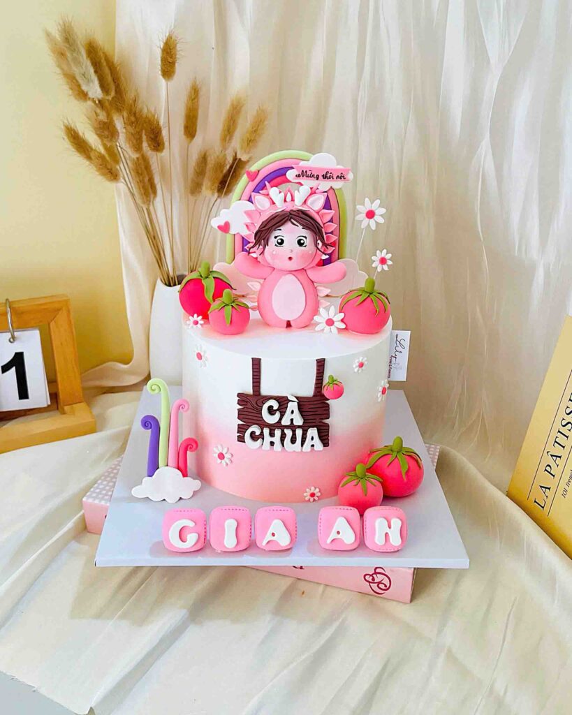 10+ Mẫu Bánh Thôi Nôi Tuổi Rồng Dành Cho Bé Trai Và Bé Gái 6 Bánh kem nặn hình bé gái tuổi rồng