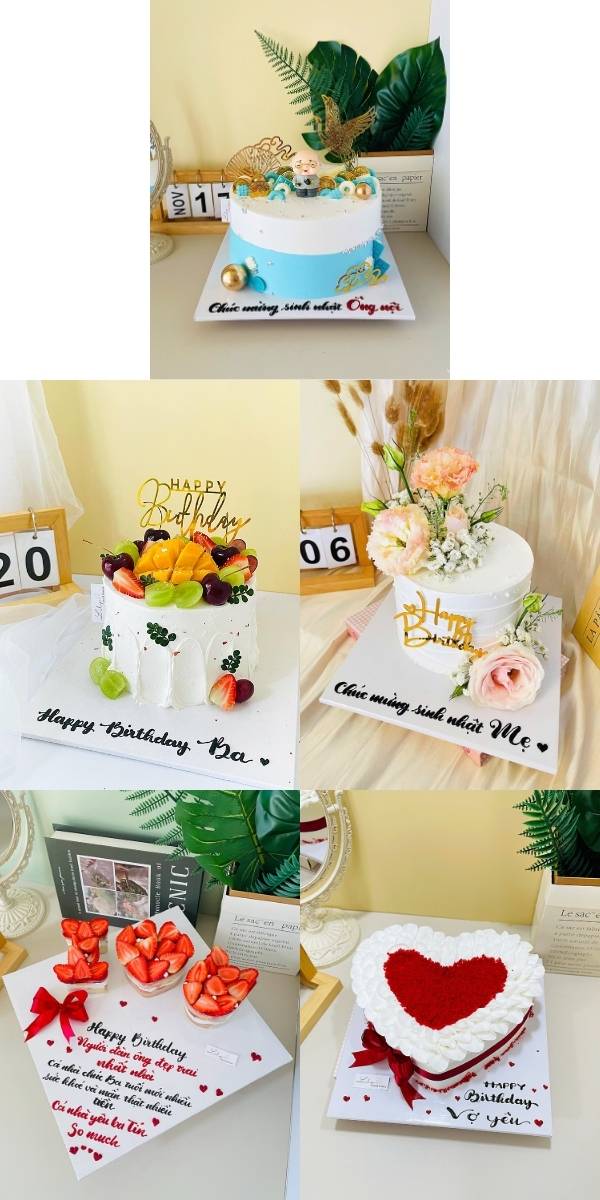 Tiệm Bánh Kem Uy Tín Chất Lượng Tại TPHCM – Lily Cake & Flowers 4 Bánh tặng gia đình - Lily Cake