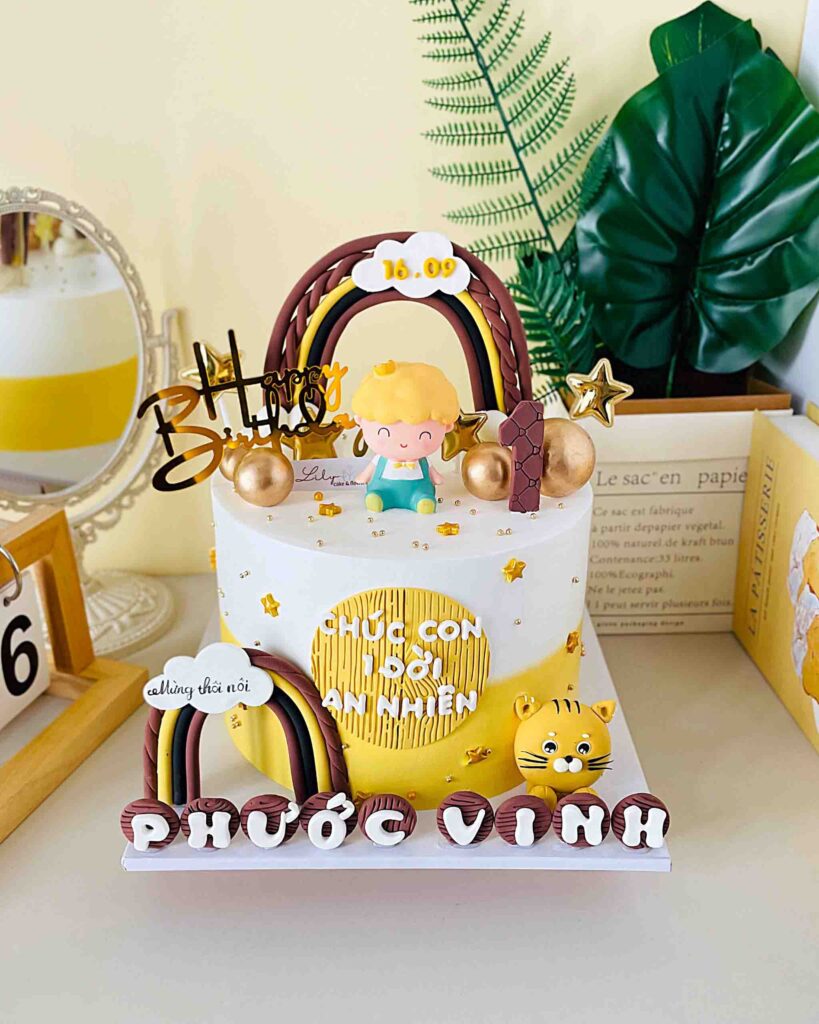 Gợi ý 15+ mẫu bánh kem đầy tháng bé trai đẹp mắt và tươi ngon 17 Bánh thôi nôi đầy tháng bé trai