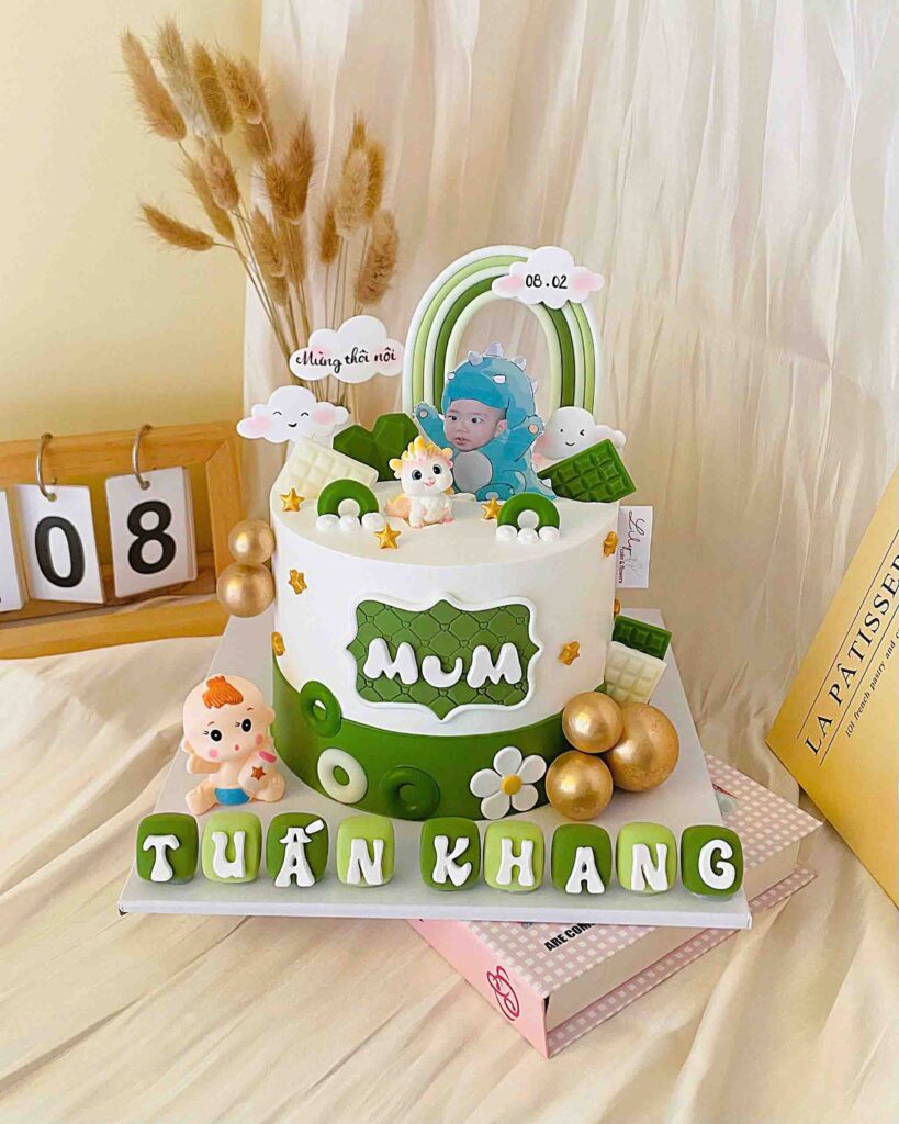 Gợi ý 15+ mẫu bánh kem đầy tháng bé trai đẹp mắt và tươi ngon 18 Mẫu bánh thôi nôi đầy tháng bé trai
