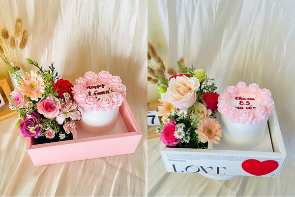 Tiệm Bánh Kem Uy Tín Chất Lượng Tại TPHCM – Lily Cake & Flowers 7 Set Bánh Kem Và Hoa