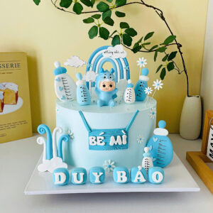 Bánh Thôi Nôi Bé Trai Màu Xanh Dương TN29 1 Bánh Thôi Nôi Bé Trai Màu Xanh Dương TN29